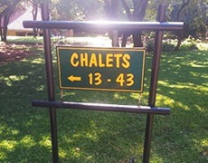 Direction Signs to Chalets